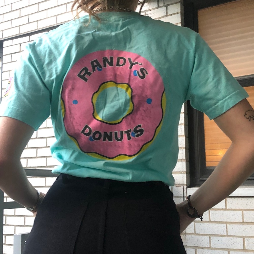 viberant blue odd future donut shirt